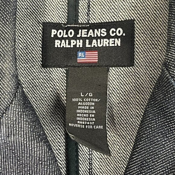 Ralph Lauren Denim Jacket Blazer Retro Medium - Picture 5 of 7